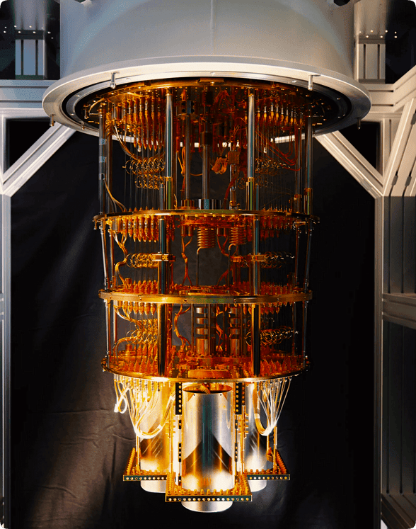 Ordinateur quantique cryostat et câblage